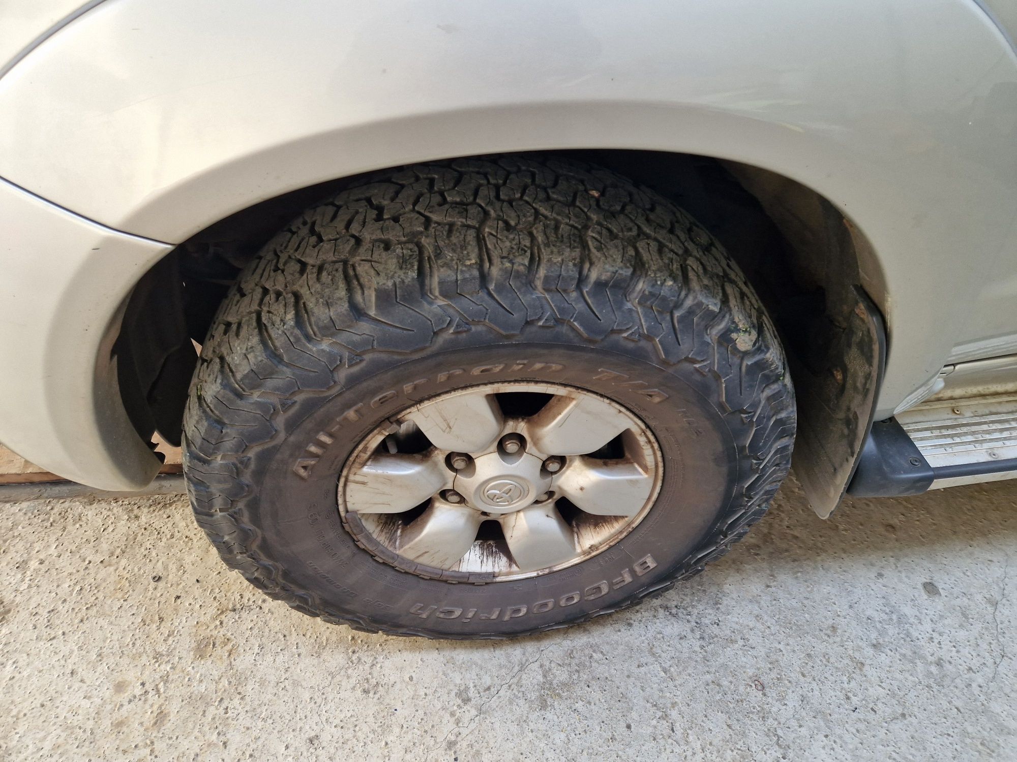 Jante Toyota Hilux/Land Cruiser 6x139 cu BFGoodRich 31x10.50 R15