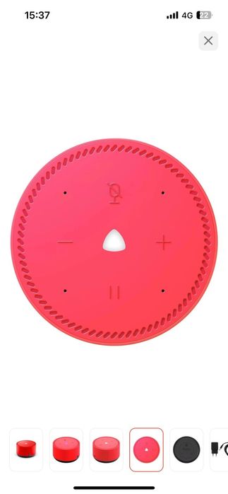 Яндекс Станция Лайт в цвете "чили" (красный). Алиса.