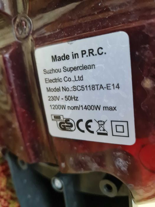 Aspirator cu filtrare prin apa Samus Aquafilter rosu
