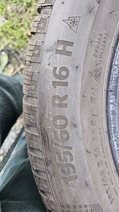 4бр гуми 195 60 16 континентал