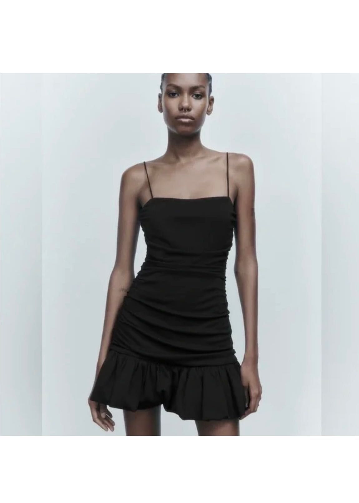 Елегантна черна рокля Zara
