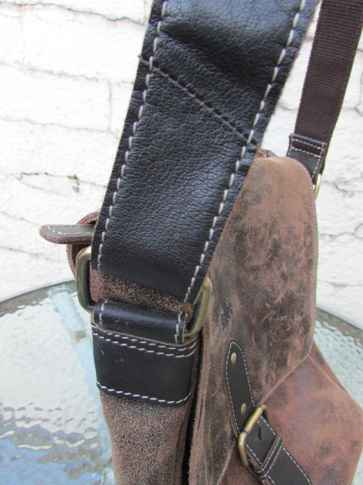 Винтидж кожена чанта през рамо Rowallan