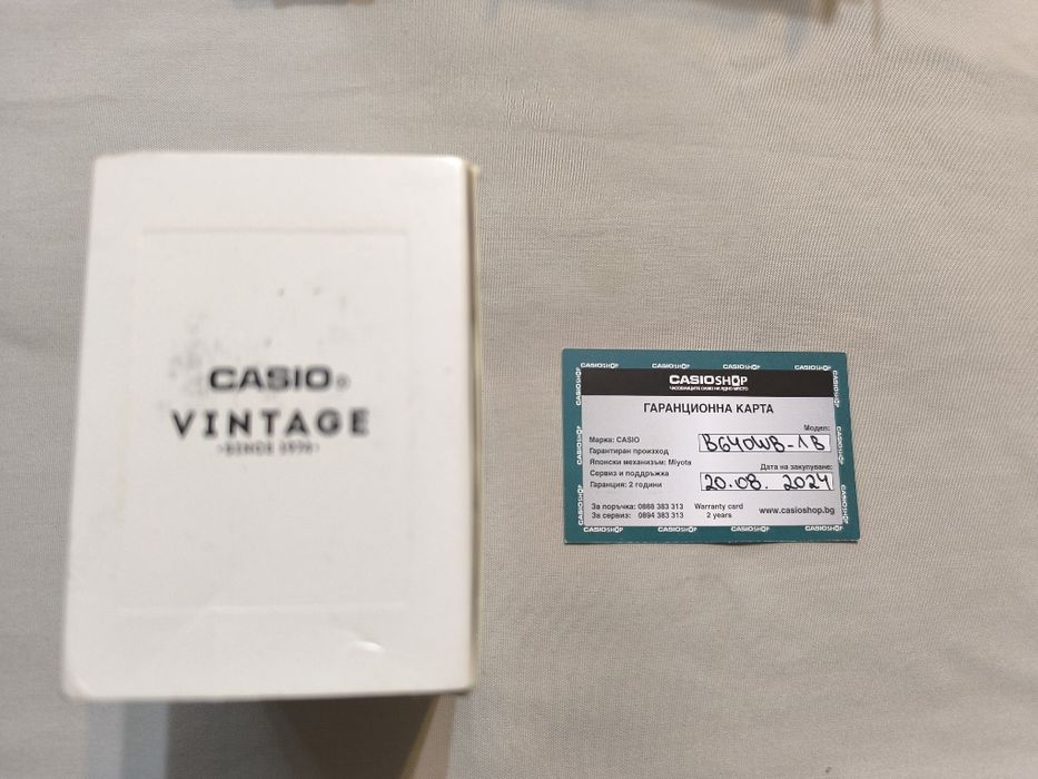 Casio Vintage B640WB-1B - като нов, с гаранция