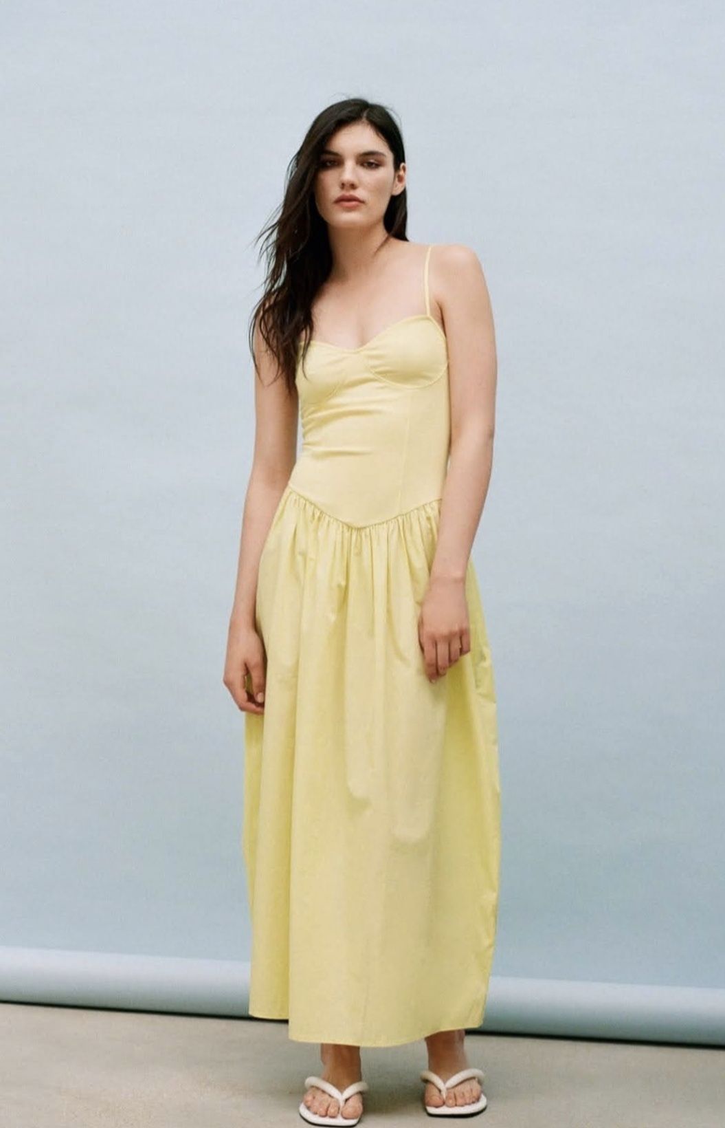 Лятна жълта рокля Zara