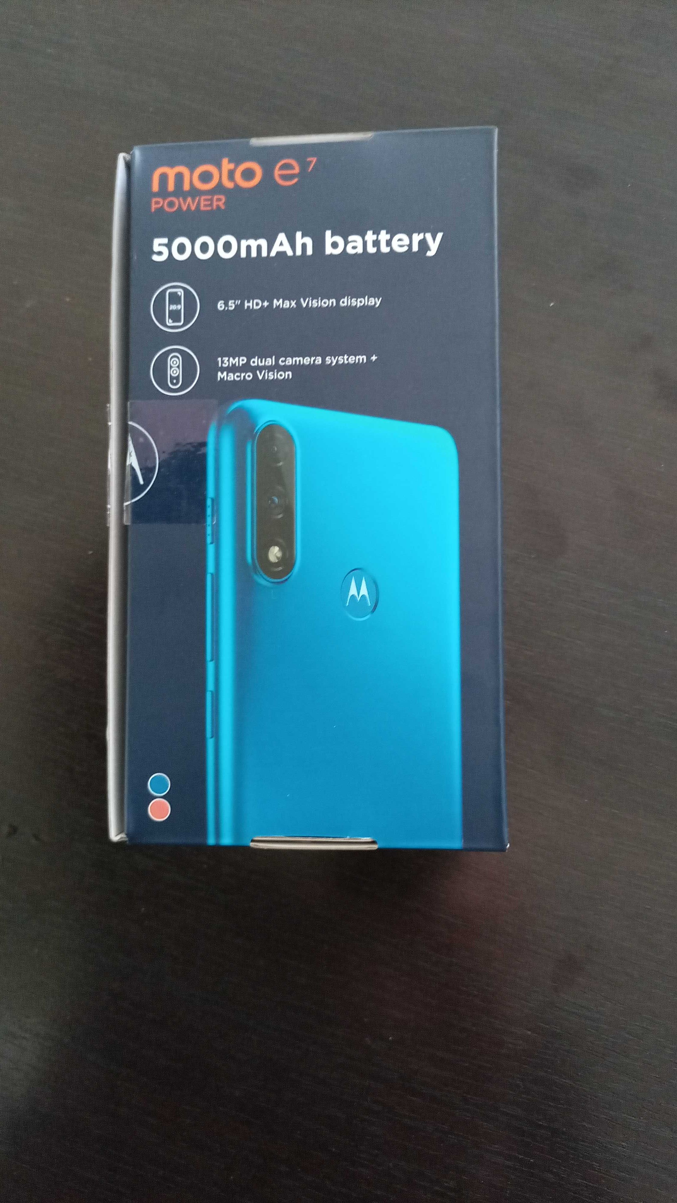 Motorola Moto E7 Power 64GB/4GB RAM blue подарък часовник