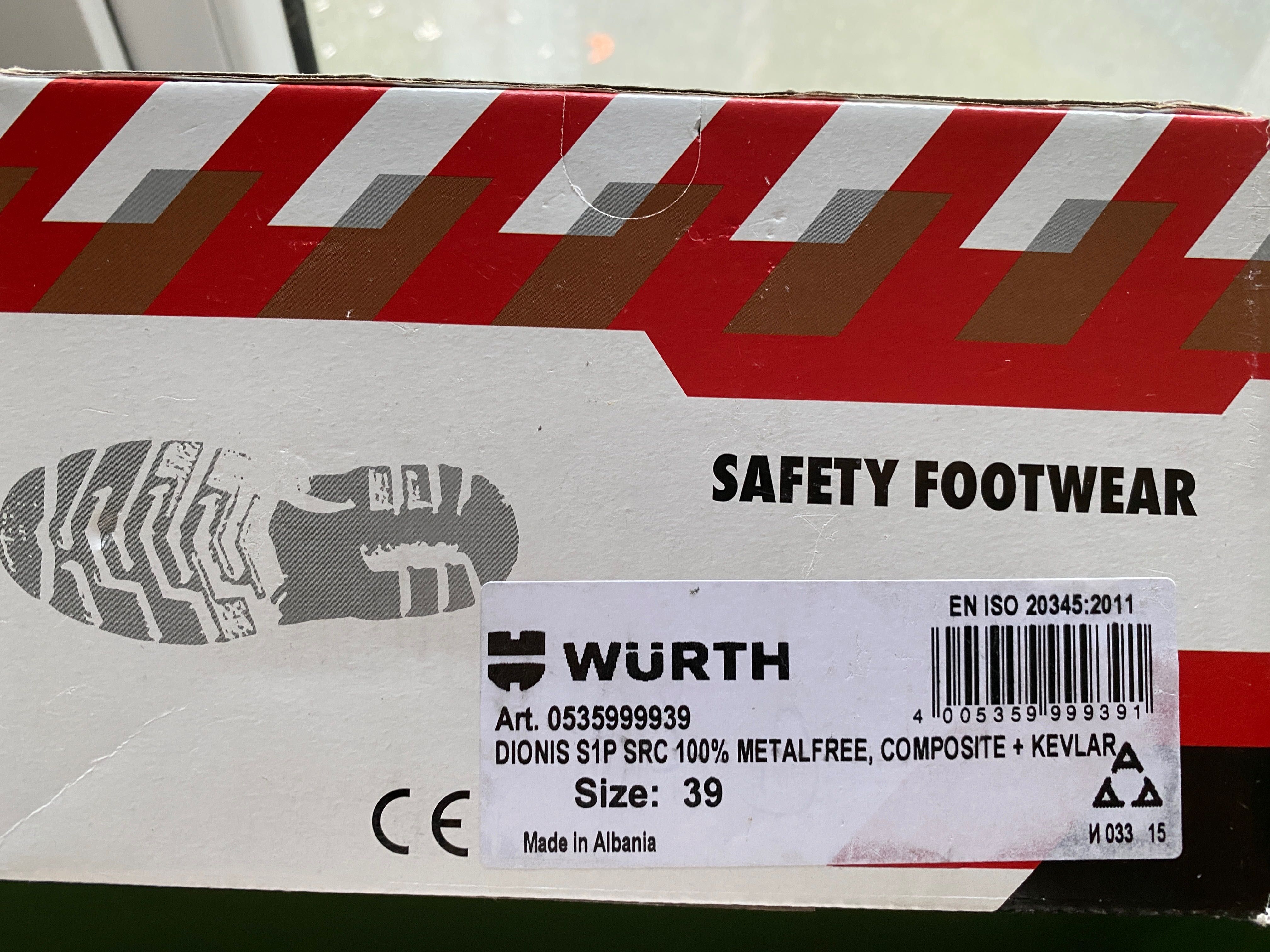 Работни обувки / Защитни обувки Wurth - 39 номер