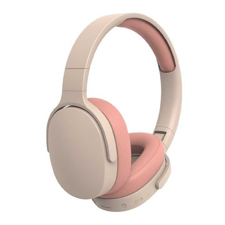 Аудио слушалки, безжични, Bluetooth 5.1, Потискане на шума, розово