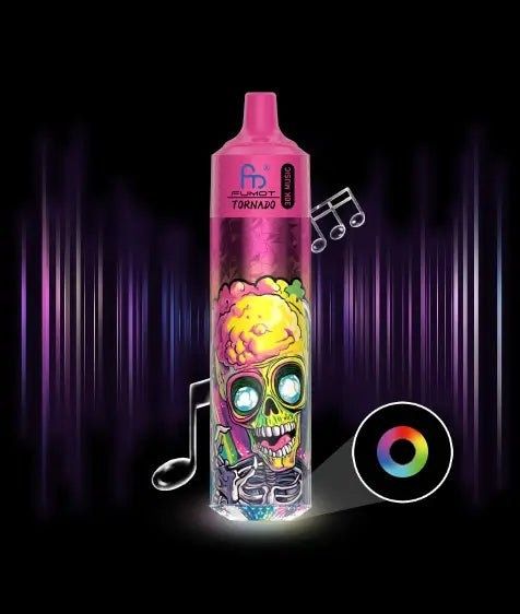 Pachet 2 x Vape TORNADO MUSIC 30000 pufuri - USB C