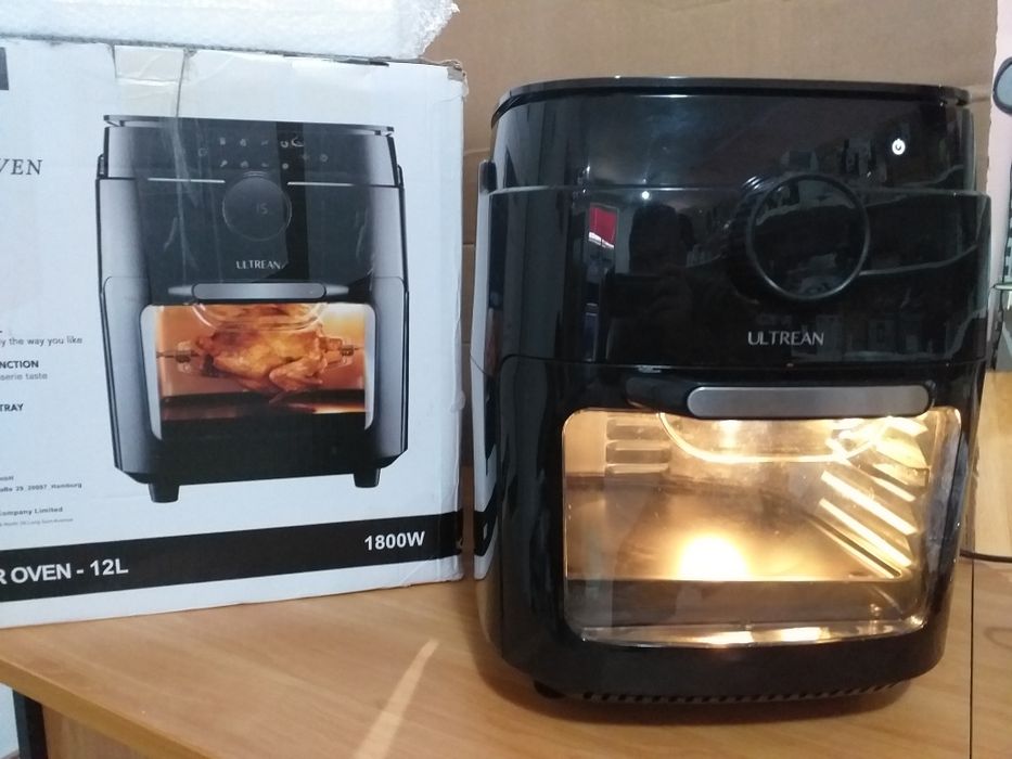 ULTREAN 12 litri combinat cuptor cu friteură cu aer, rotisor, cuptor