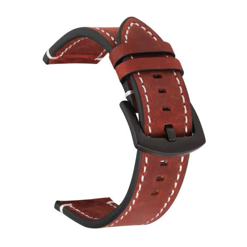 GL01 Кожена каишка за Apple Samsung Galaxy Watch Huawei Xiaomi Garmin