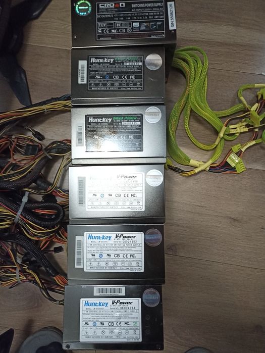 Блоки питания 500W — Huntkey / FSP / Crown, ATX, 8-pin GPU