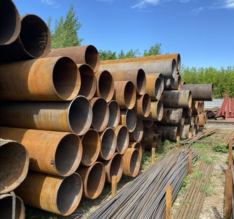 Труба Бу, стальная, прямошовная, бесшовная, лежалая, новая, востановле