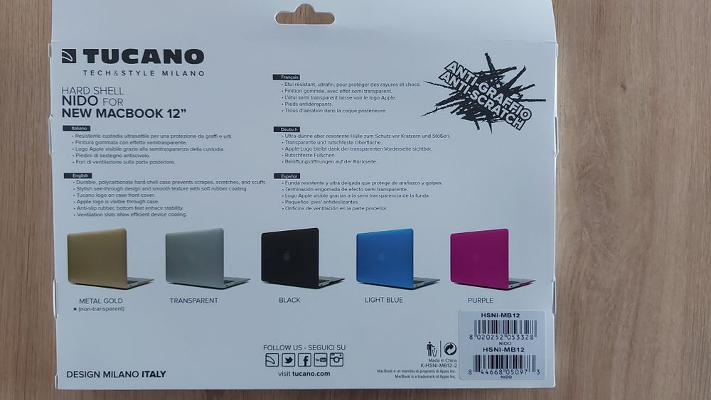 Lot protectii Macbook 12"Tucano Nido 23 buc.