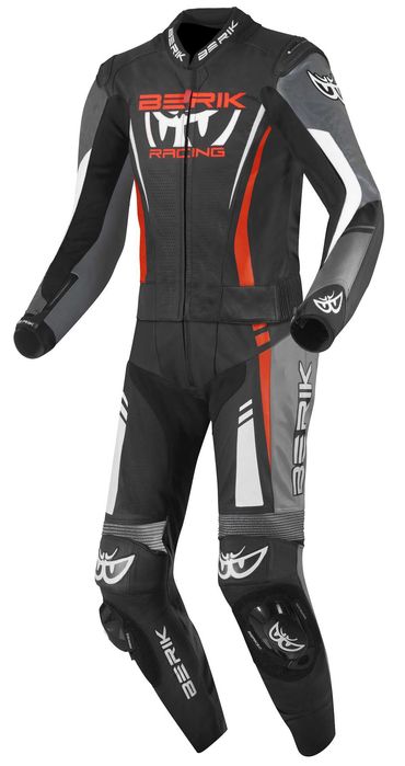 НОВ Кожен Мото Екип BERIK ABSOLUTE GP2 Black/Gray/Red Размер 60