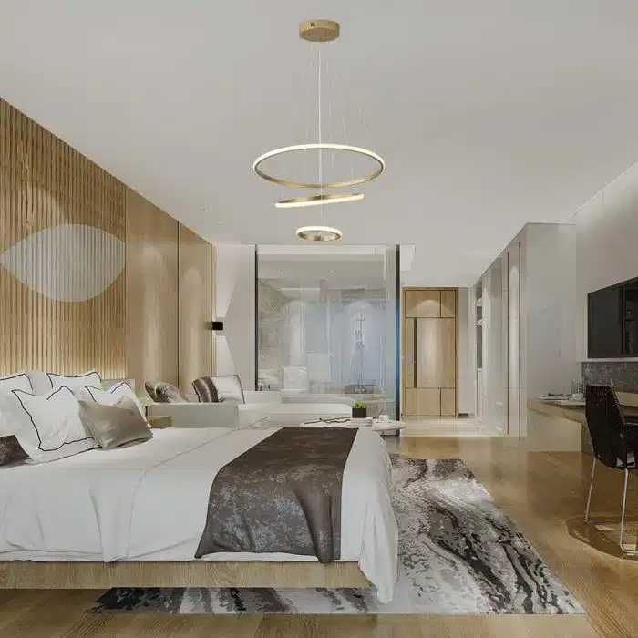 LED Полилей Черен / Златист или Бял цвят 32W 3000k