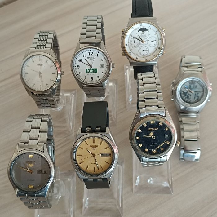 Японски ръчни часовници Seiko и Casio