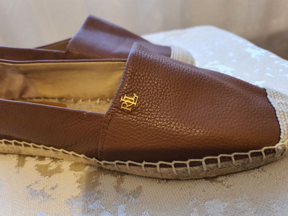 Espadrile de piele Lauren Ralph Laurenoriginal  marimea 40.5