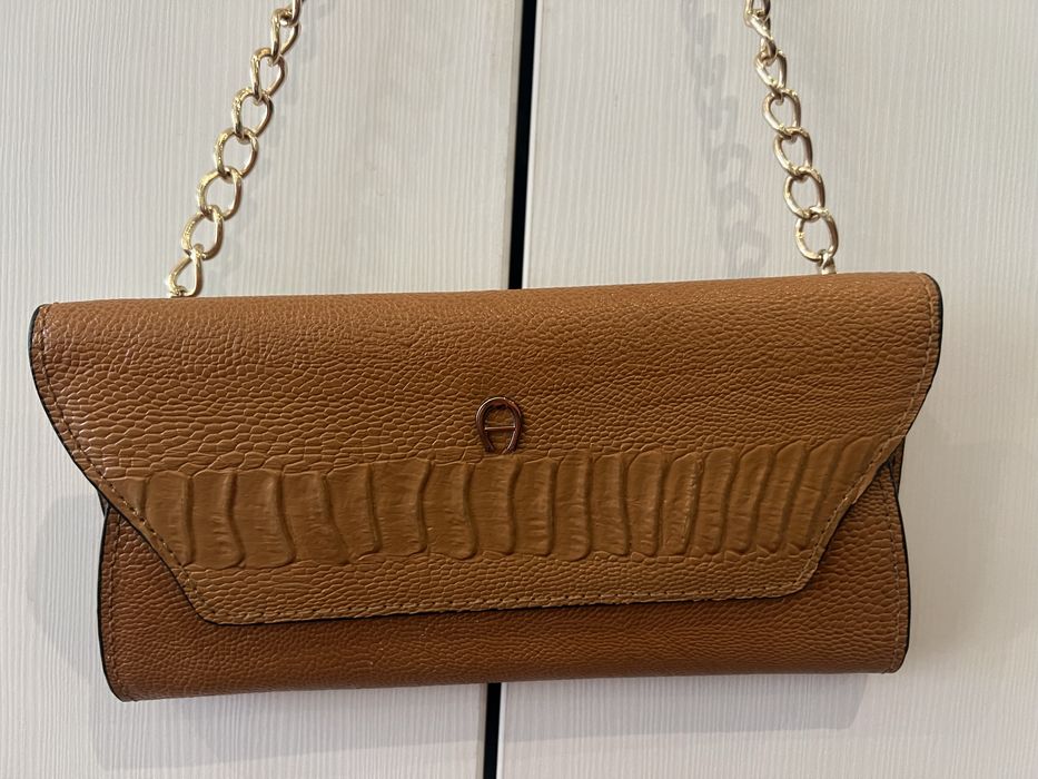Клъч AIGNER, чанта Marc Jacobs естествена кожа