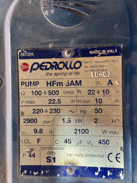 Сув насос сотилади яхши кам ишлаган