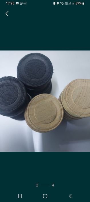 Puluri din lemn 3,1 cm set complet