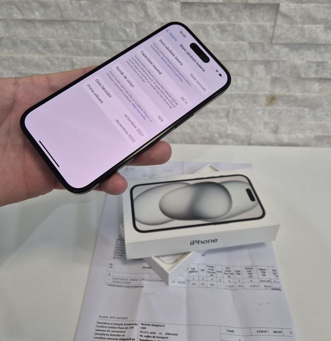 iPhone 15 128GB. ca NOU !! Black