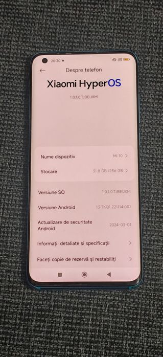 Vând Xiaomi Mi 10 Coral Green 5G