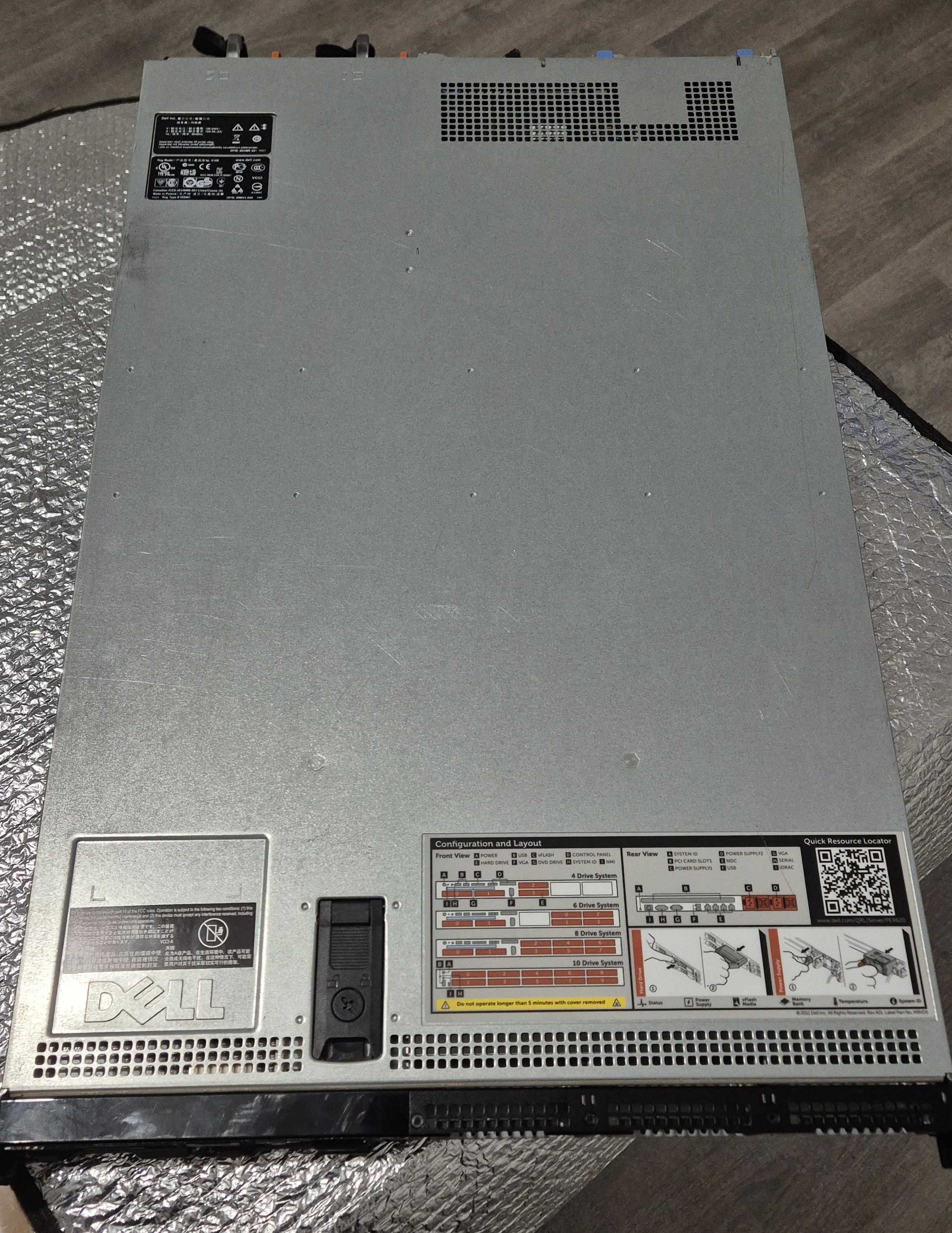 Server Dell R620, Xeon E5-2660, 80GB RAM DDR3, 2x 300GB SAS HDD