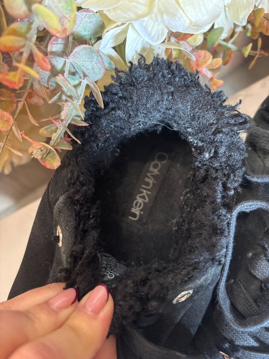 Черни велурени кецове Calvin Klein