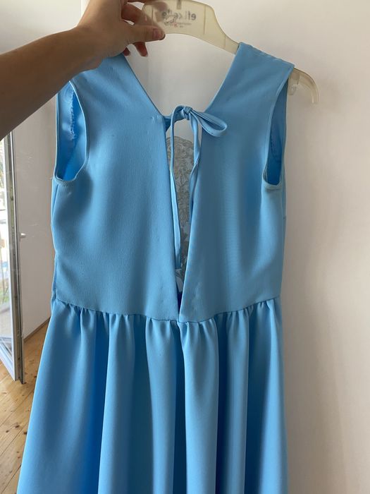 Rochie elegantă bleu ciel
