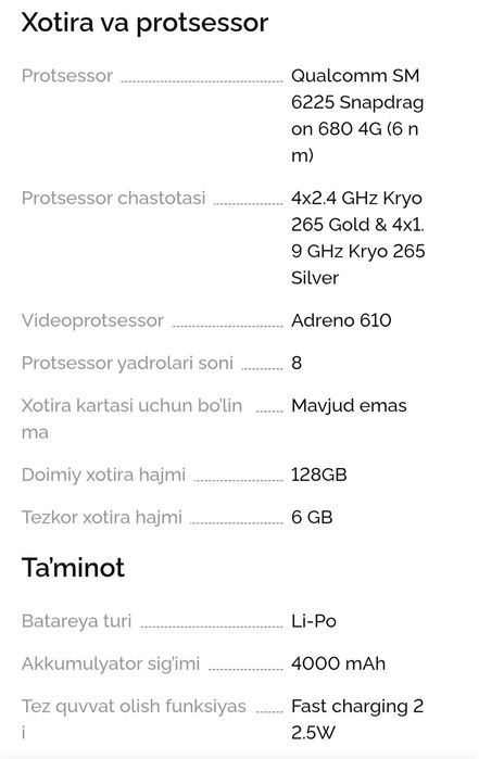 HONOR X8 6/128 GB