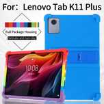 Lenovo Tab K11+ 11.45" 2024 / Удароустойчив силиконов кейс със стойка