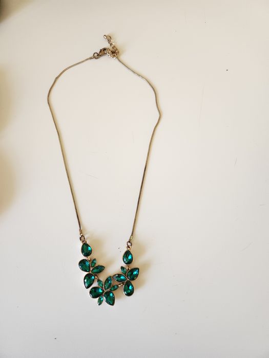 COLIER de Turcoaze cu smaralde verzi originale