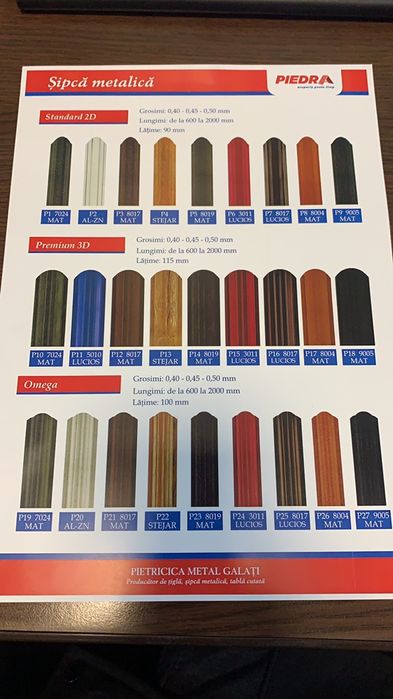 Producator sipca metalica Transport gratuit suruburi gratuite