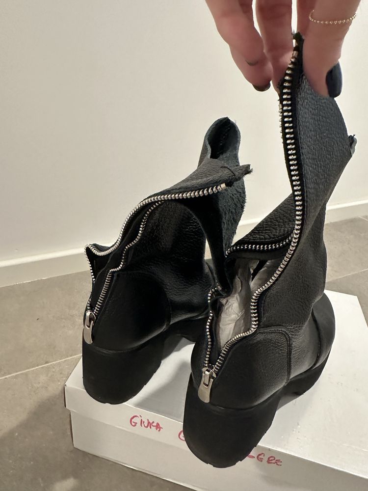 Botine Negre Giuka piele 37