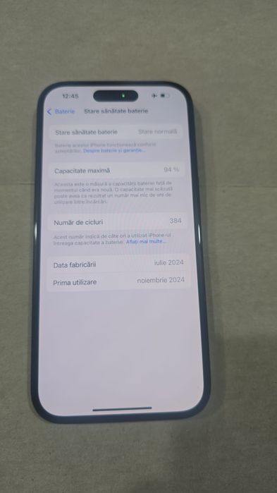 Iphone 16 negru 128 gb