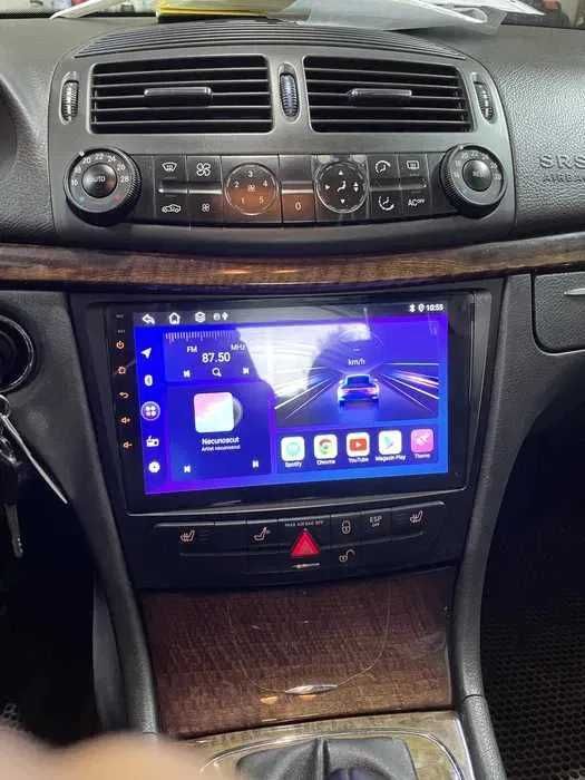 Navigatie GPS Mercedes E Class W211 E200 W219 CLS CarPlay QLed 1-8GB