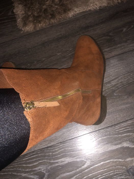 Ghete piele întoarsă Bershka