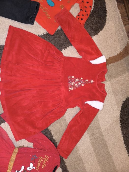 Голям коледен лот дрешки 98 см рокли,блузки и клинчета