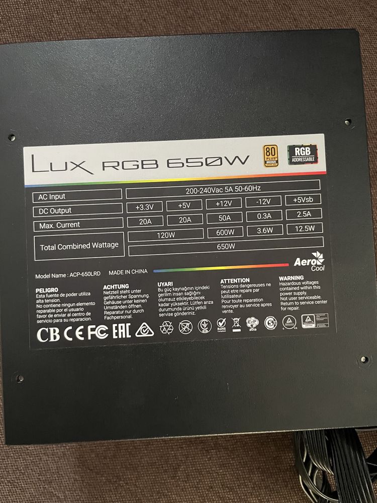 Sursa Lux 650w rgb