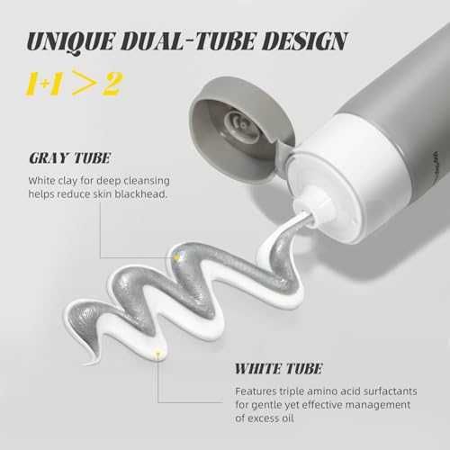 Нов Двоен Почистващ Гел VGO за Лице Черни Точки Грим Жени Кожа Красота