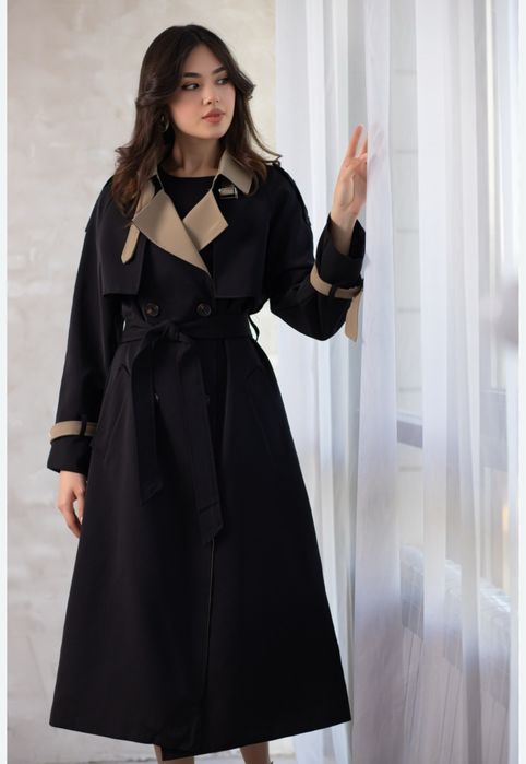 Новый Тренч черный