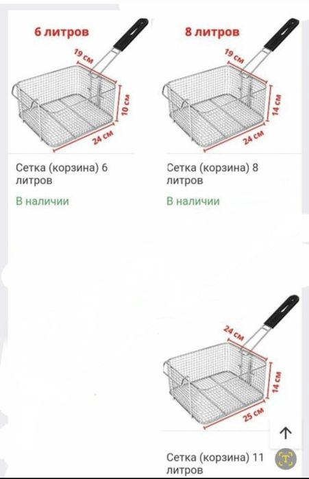 Корзины Сетки для Фритюрниц Чикен Аппараты