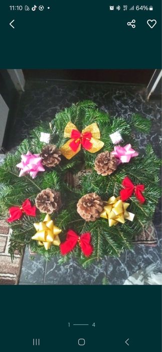 Coronite de sarbatori brad natural