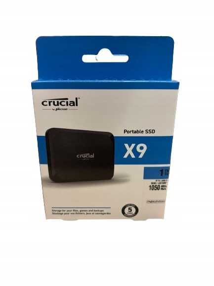 SSD extern CRUCIAL X9 1TB USB-C 3.2 Sigilat in cutie 1050MB/s