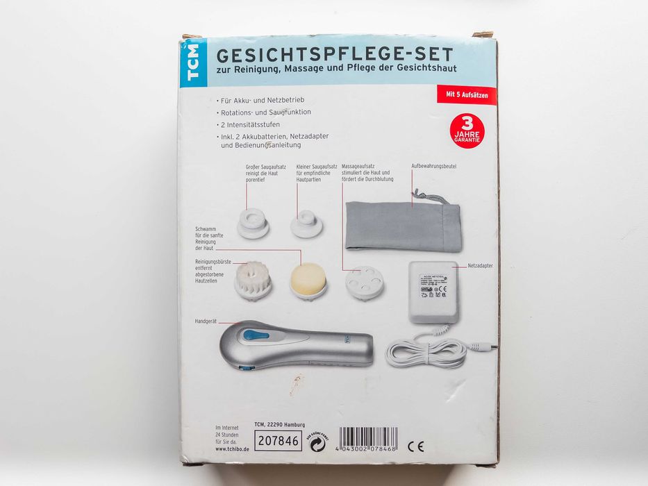 Set de ingrijire pentru curățarea, masarea și îngrijirea pielii feței