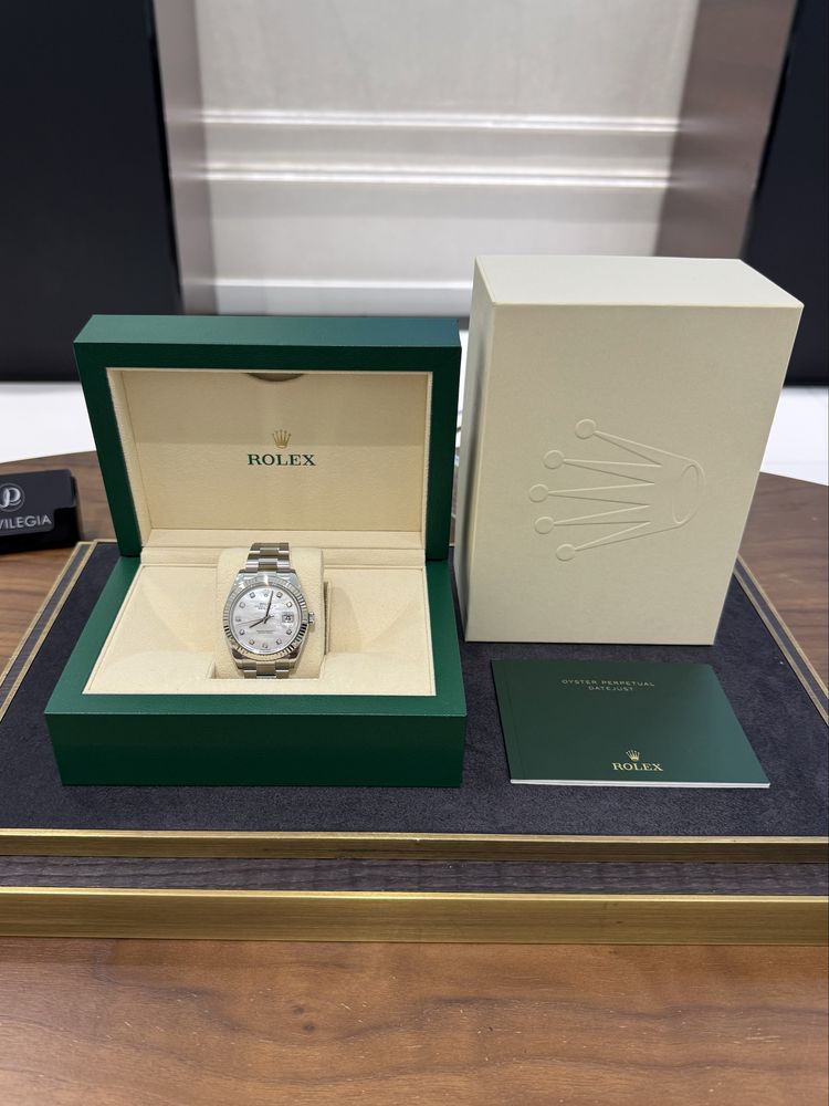 Rolex Datejust 41mm Steel and White Gold 126334 MOP
