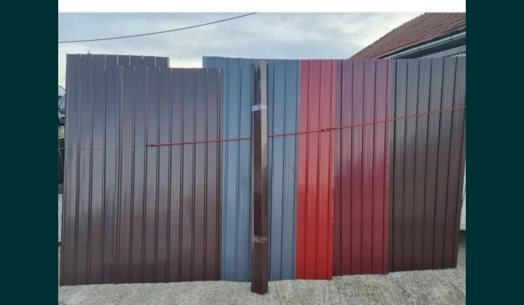 Vand Tabla Cutata Zincata Și Colorata pentru acoperișe și garduri etc