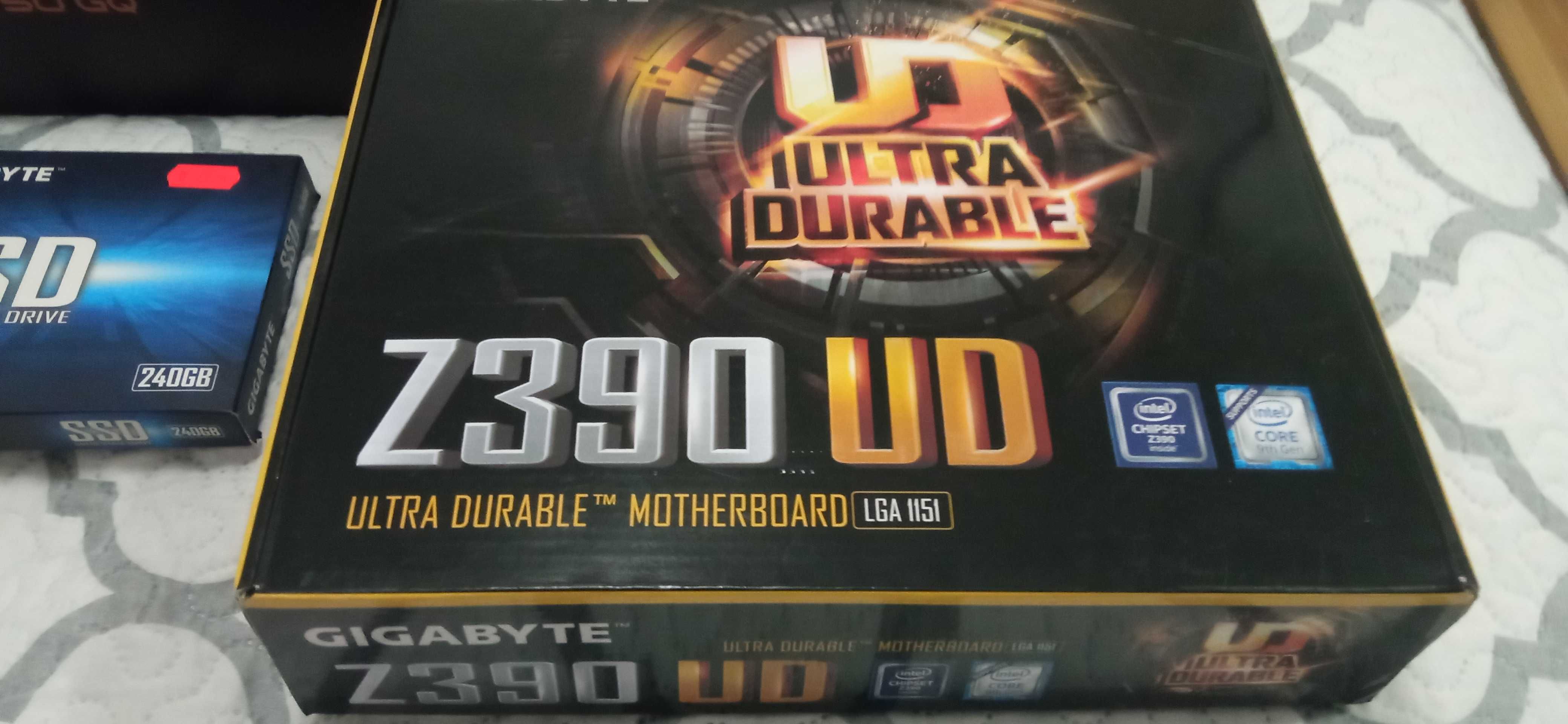 Комплект дъно GIGABYTE, процесор Intel Core i3-9100, RAM8GB, SSD240 MB