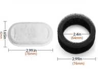 Filtre carbon activ si burete, pentru fantana apa pisici / 15 buc