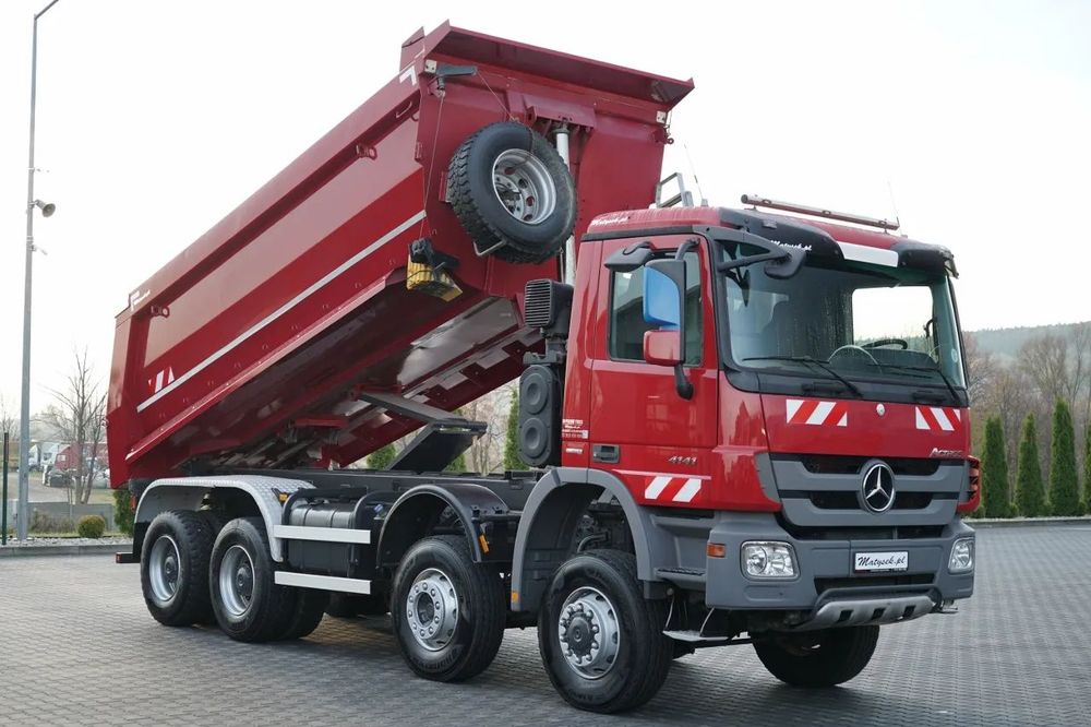 Mercedes-Benz ACTROS 4141 / 8X6 / BASCULATOR SPATE / MEILLER KIPPER 5.3M / MANUAL /